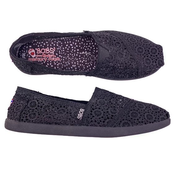 Skechers Shoes - Bobs From Skechers Shoes Knit Slip On Ballet Flats